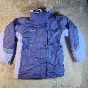 Columbia Coat Womens XL Blue Interchange Gorpcore Vintage